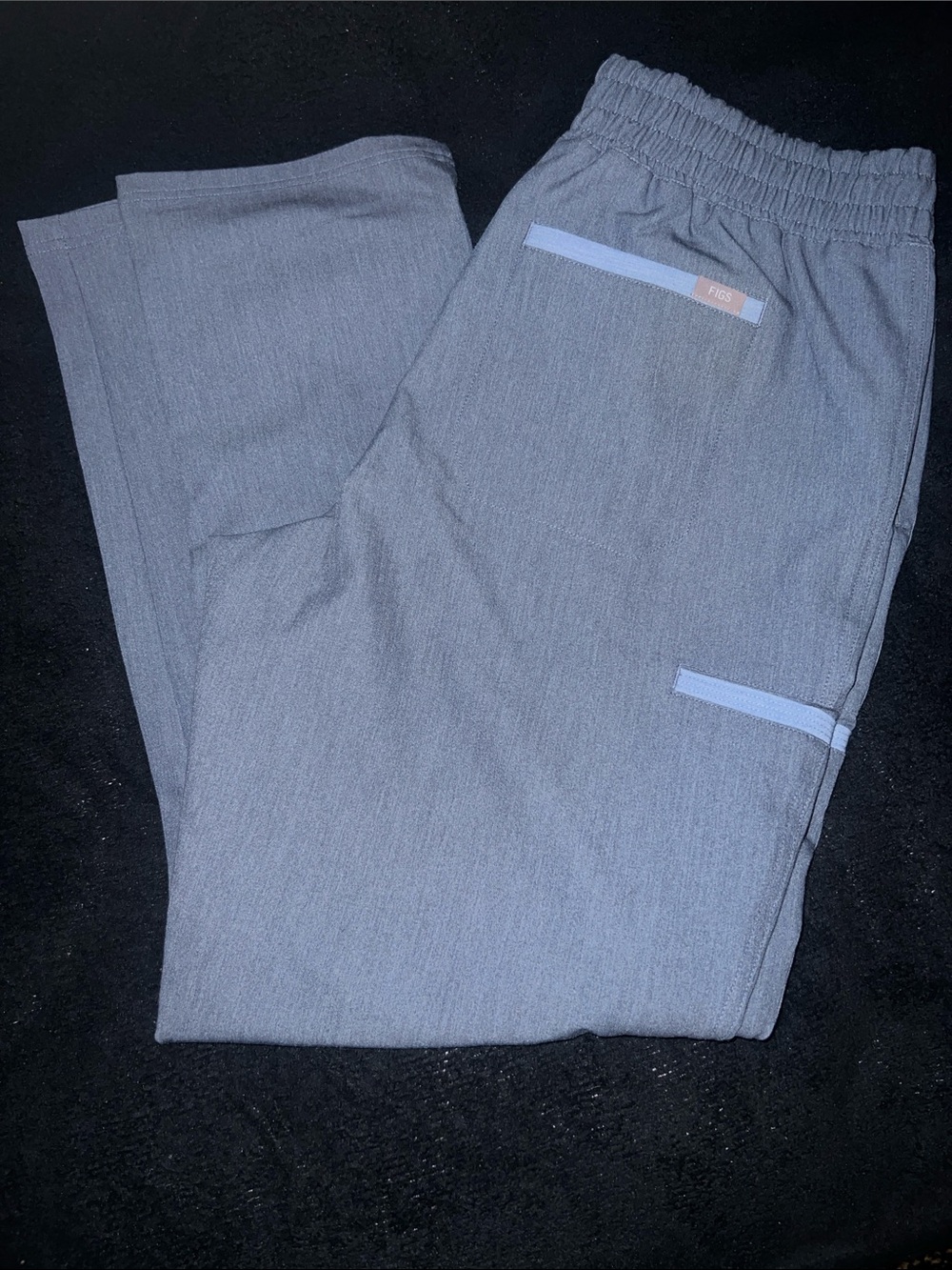Women’s denim Figs scrubs pants size Large